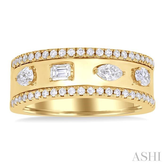 ASHI Bold Mixed Shape Diamond Fashion Band 369F3PPFGYG