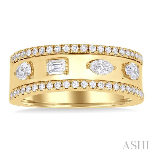 ASHI Bold Mixed Shape Diamond Fashion Band 369F3PPFGYG