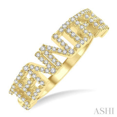 ASHI Block 'JENNIFER' Diamond Name Ring 369M5PPTSYG
