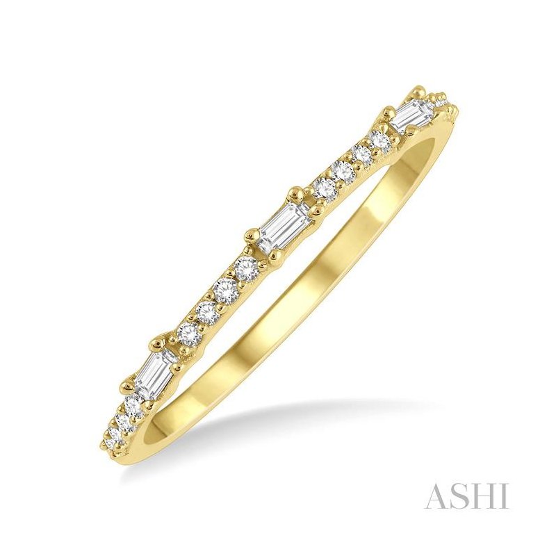 ASHI Stackable Petite Baguette Diamond Fashion Ring 336A7PPTGYG