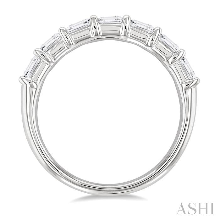 ASHI Emerald Shape East-West Diamond Fashion Band 370E1PPFHWG-OC