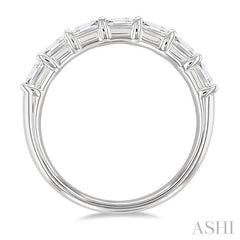 ASHI Emerald Shape East-West Diamond Fashion Band 370E1PPFHWG-OC