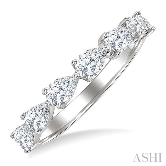 ASHI Pear Shape East-West Diamond Fashion Band 370E1PPFHWG-PR