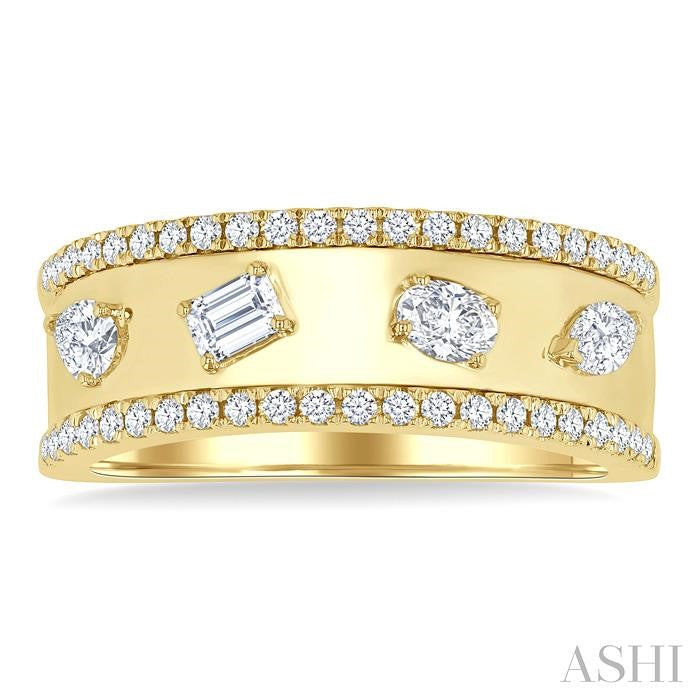 ASHI Bold Mixed Shape Diamond Fashion Band 370F3PPFGYG