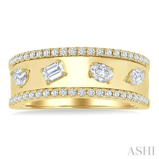 ASHI Bold Mixed Shape Diamond Fashion Band 370F3PPFGYG