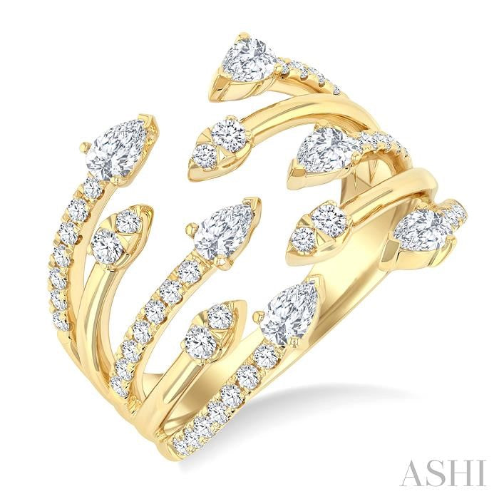 ASHI Diamond Fashion Open Ring 370J1PPFGYG