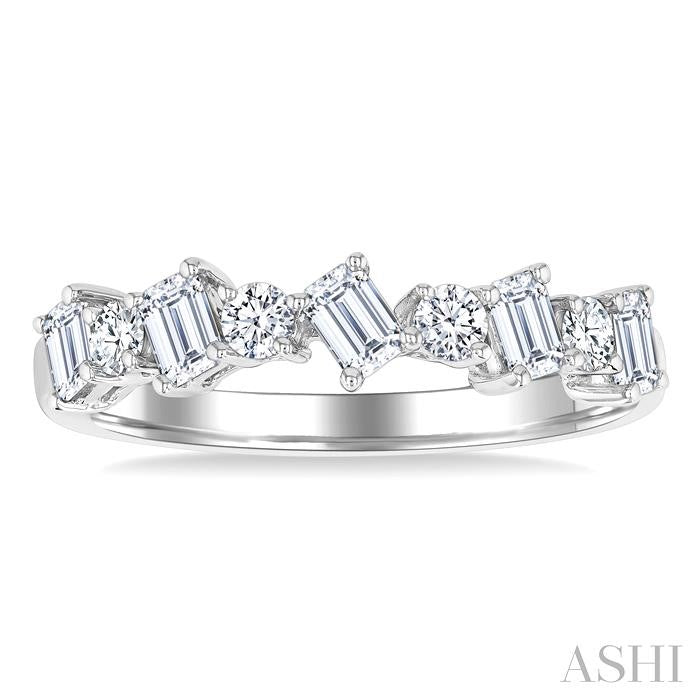 ASHI Emerald Shape Diamond Fashion Band 370K2PPFGWG
