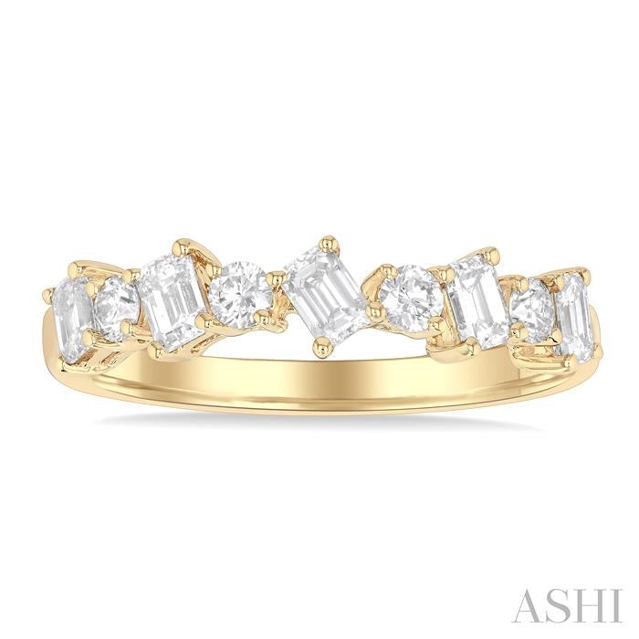 ASHI Emerald Shape Diamond Fashion Band 370K2PPFGYG
