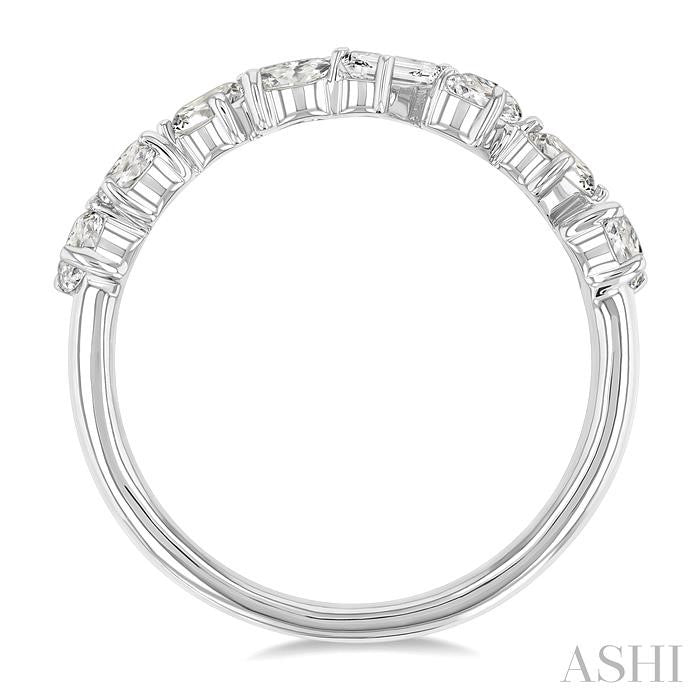 ASHI Mixed Shape Diamond Fashion Band 371E0PPFHWG-1.10