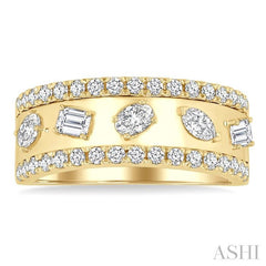 ASHI Bold Mixed Shape Diamond Fashion Band 371F2PPFGYG