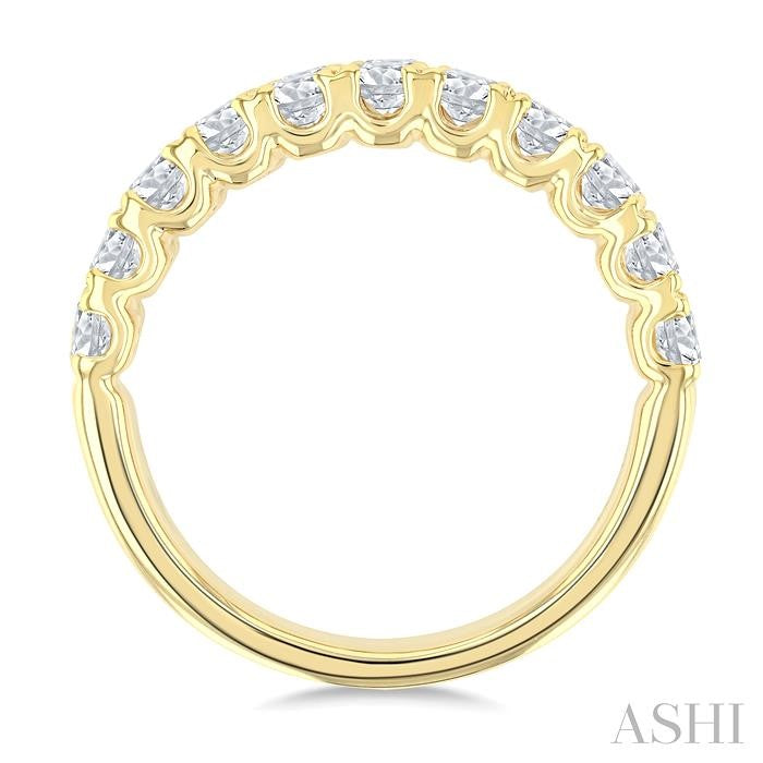 ASHI Two Row Diamond Wedding Band 371G0PPFGYG-2.00