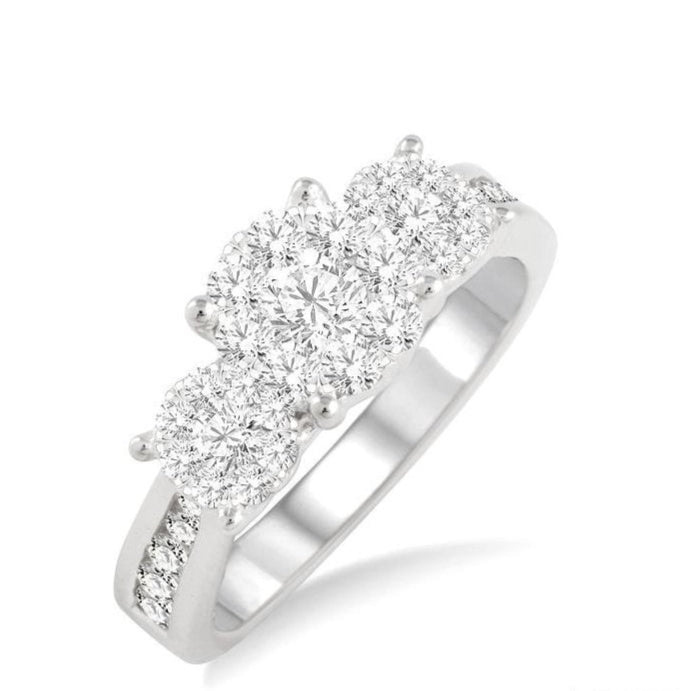 Parkplace Jewelers Round Shape Past Present & Future Lovebright Essential Diamond Ring 36912PPFGWG