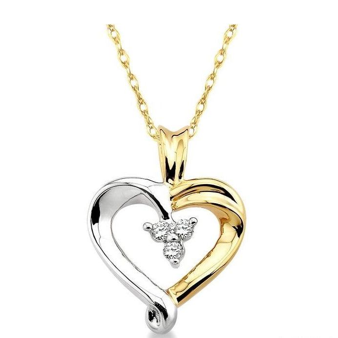 Parkplace Jewelers Heart Shape Diamond Fashion Pendant 93569PPFXPDYG