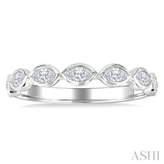 ASHI Marquise Shape East-West Bezel Set Diamond Fashion Band 372E3PPFGWG-MQ