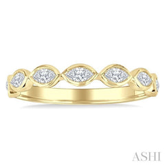ASHI Marquise Shape East-West Bezel Set Diamond Fashion Band 372E3PPFGYG-MQ