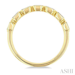 ASHI Emerald Shape East-West Bezel Set Diamond Fashion Band 372E3PPFGYG-OC