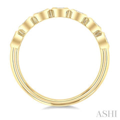 ASHI Round Shape Bezel Set Diamond Fashion Band 372E3PPFGYG-RD