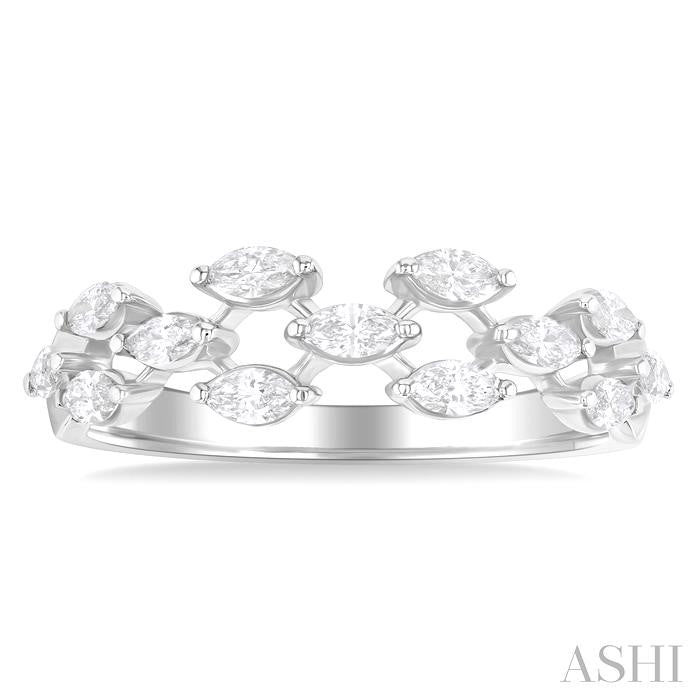 ASHI Marquise Shape Scatter Diamond Fashion Band 372K3PPFGWG