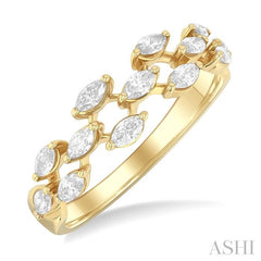 ASHI Marquise Shape Scatter Diamond Fashion Band 372K3PPFGYG