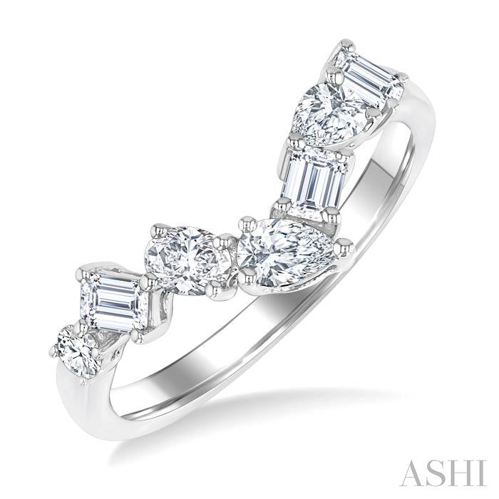 ASHI Chevron Mixed Shape Diamond Fashion Band 372L2PPFGWG