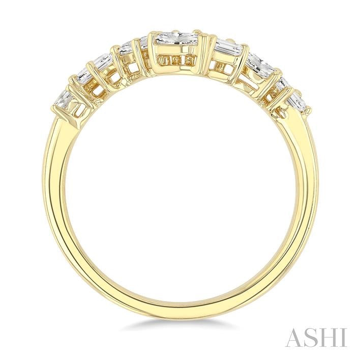 ASHI Chevron Mixed Shape Diamond Fashion Band 372L2PPFGYG