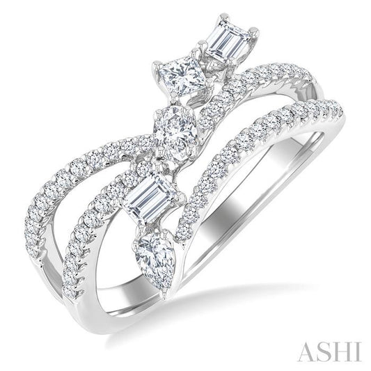 ASHI Mixed Shape Diamond Fashion Ring 373F2PPFGWG