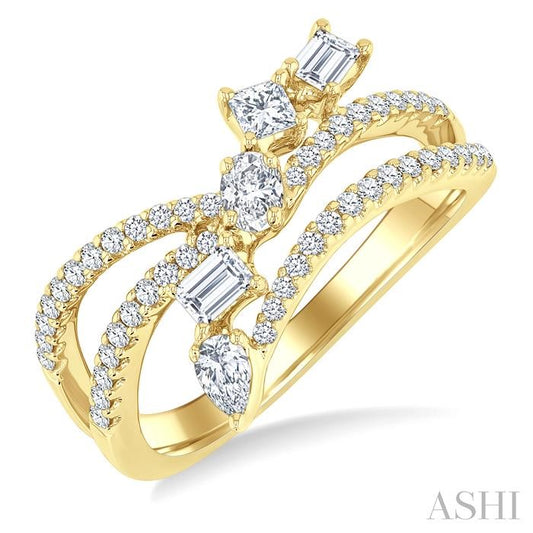 ASHI Mixed Shape Diamond Fashion Ring 373F2PPFGYG