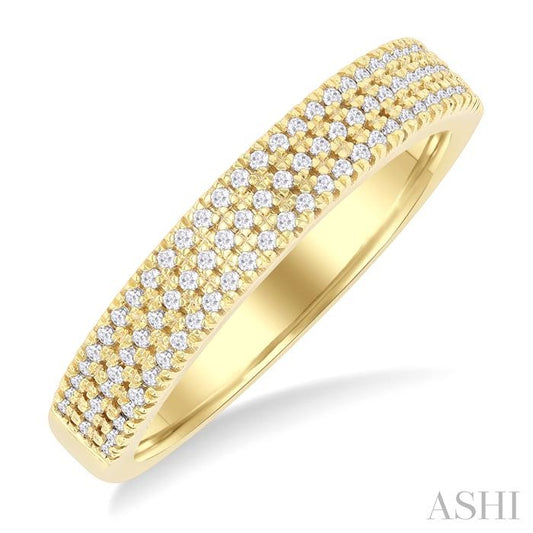 ASHI Three Row Diamond Fashion Band 373H6PPTGYG