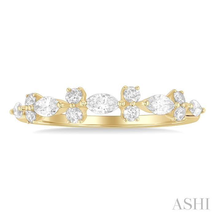 ASHI Marquise Shape Scatter Diamond Fashion Band 373K3PPFGYG