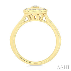 ASHI Emerald Shape Art Deco Diamond Fashion Ring 373W5PPFGYG-OC