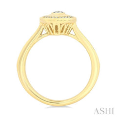 ASHI Pear Shape Art Deco Diamond Fashion Ring 373W5PPFGYG-PR