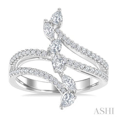 ASHI Mixed Shape Diamond Fashion Ring 374F2PPFGWG