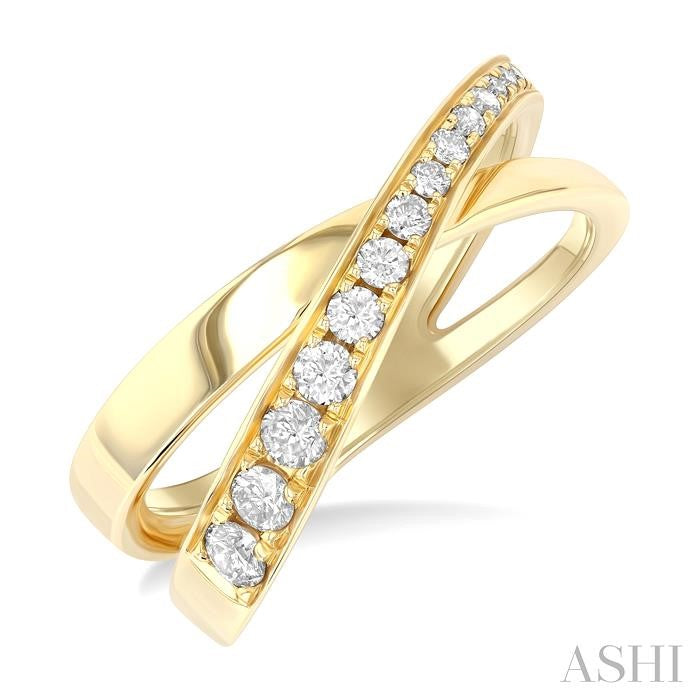ASHI Criss Cross Diamond Fashion Ring 374J5PPFGYG