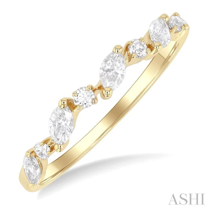 ASHI Marquise Shape Scatter Diamond Fashion Band 374K4PPFGYG