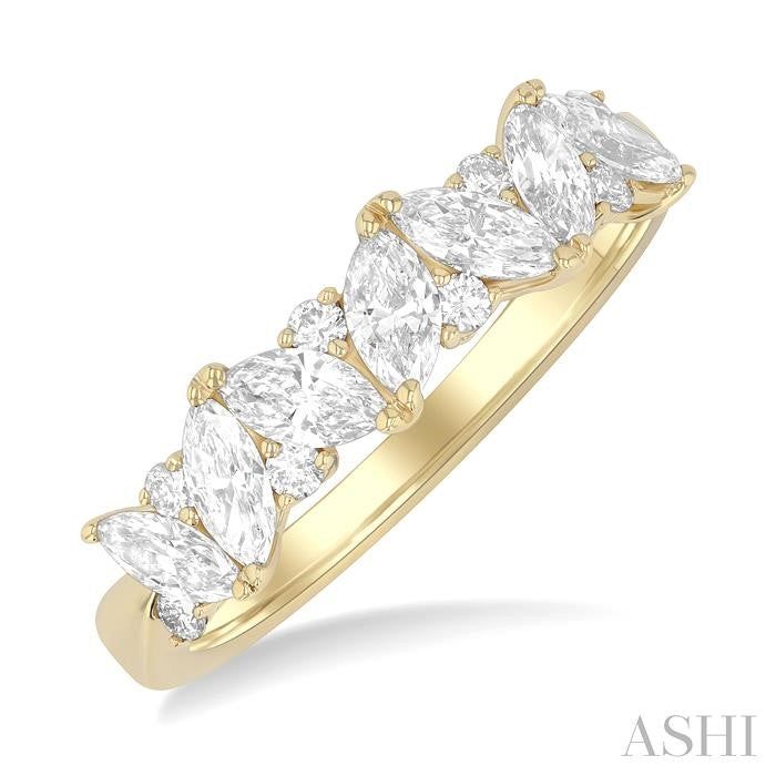 ASHI Scatter Zig-Zag Diamond Fashion Band 374L1PPFGYG