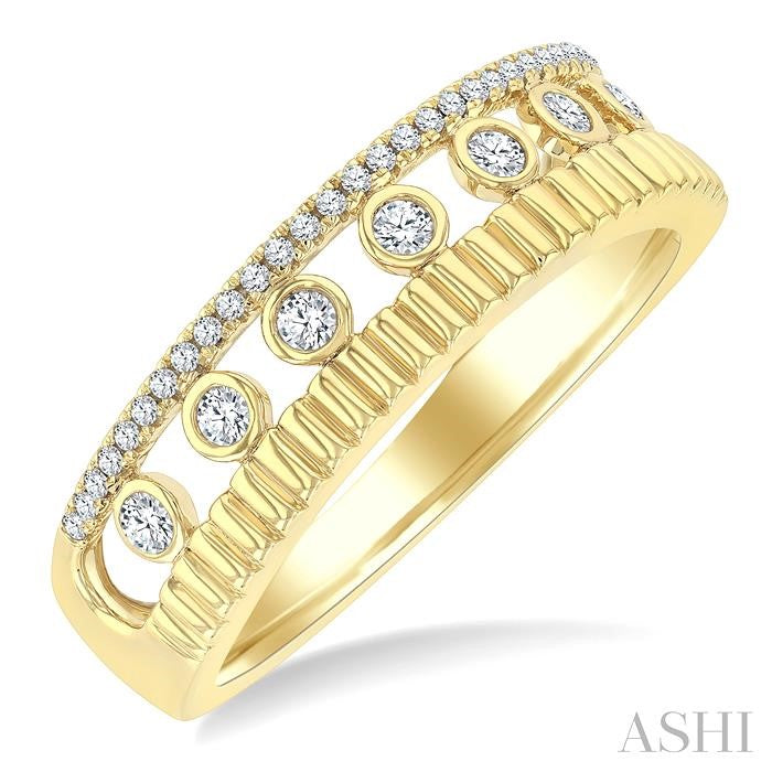 ASHI Bezel Layered Diamond Fashion Ring 374W7PPTGYG