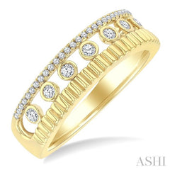 ASHI Bezel Layered Diamond Fashion Ring 374W7PPTGYG