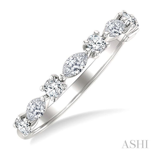 ASHI Marquise Shape Scatter Diamond Fashion Band 375K3PPFGWG