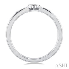 ASHI Round Shape Double Row Lovebright Diamond Fashion Ring 375N6PPTGWG-RD