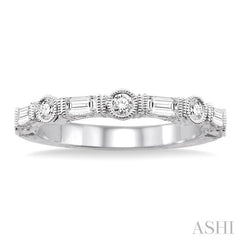 ASHI Stackable Baguette Diamond Wedding Band 37643PPFVWG