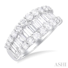 ASHI Baguette Diamond Fashion Band 376E0PPFGWG-2.40