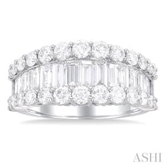 ASHI Baguette Diamond Fashion Band 376E0PPFGWG-2.40