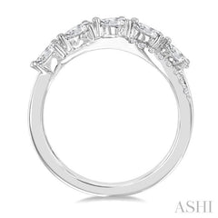 ASHI Pear Shape 5 Stone Criss Cross Diamond Fashion Ring 376F2PPFGWG