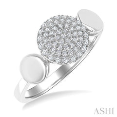 ASHI Pave-Set Round Shape Diamond Fashion Ring 376V6PPTSWG-RD