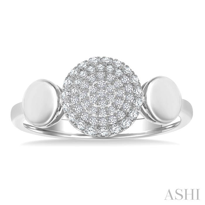 ASHI Pave-Set Round Shape Diamond Fashion Ring 376V6PPTSWG-RD
