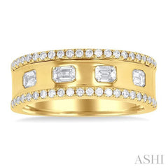 ASHI Bold Emerald Shape Diamond Fashion Band 377E3PPFGYG-OC