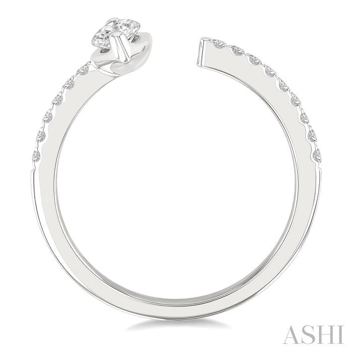 ASHI Marquise Shape Diamond Fashion Open Ring 377F4PPFGWG-MQ