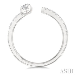 ASHI Oval Shape Diamond Fashion Open Ring 377F4PPFGWG-OV
