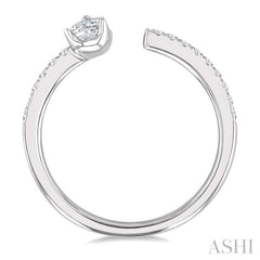 ASHI Pear Shape Diamond Fashion Open Ring 377F4PPFGWG-PR