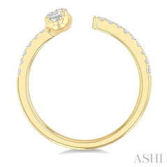 ASHI Oval Shape Diamond Fashion Open Ring 377F4PPFGYG-OV